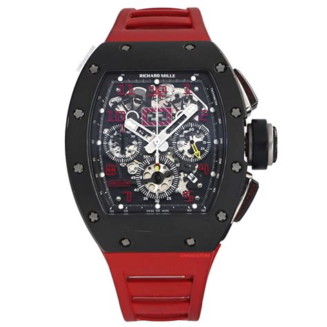 fake richard mille felipe massa rm011 titanium red rubber automatic|why are richard mille watches so expensive.